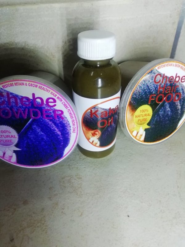 Chebe Combo | Chebe Powder, Chebe Hair Butter And Chebe Karkar Oil