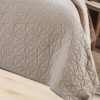 Beige Bed Quilt
