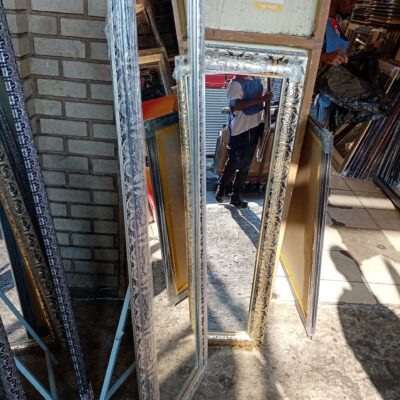 Mirror with stand 160CM BY 50CM. This mirror has a stand at the back 