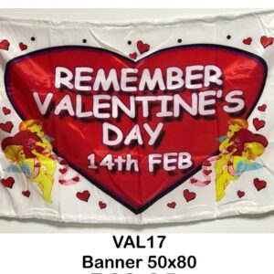 Happy Valentine'S Day Party Decoration Pull Flag/Banner