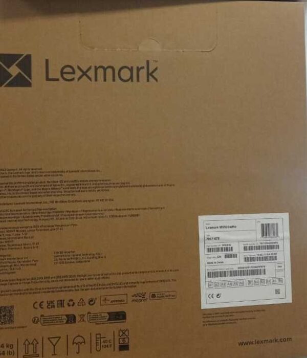 The Lexmark 36S0840 MX522adhe is a multifunction monochrome laser printer designed for efficiency and high-quality output. Here are the key features: brand new 