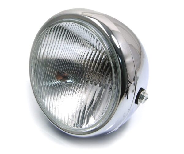 Motorcycle Chrome Metal Headlight 107mm