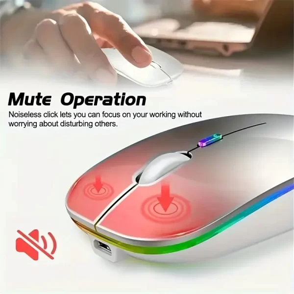 Wireless USB Rechargeable Gaming Mouse - Image 4