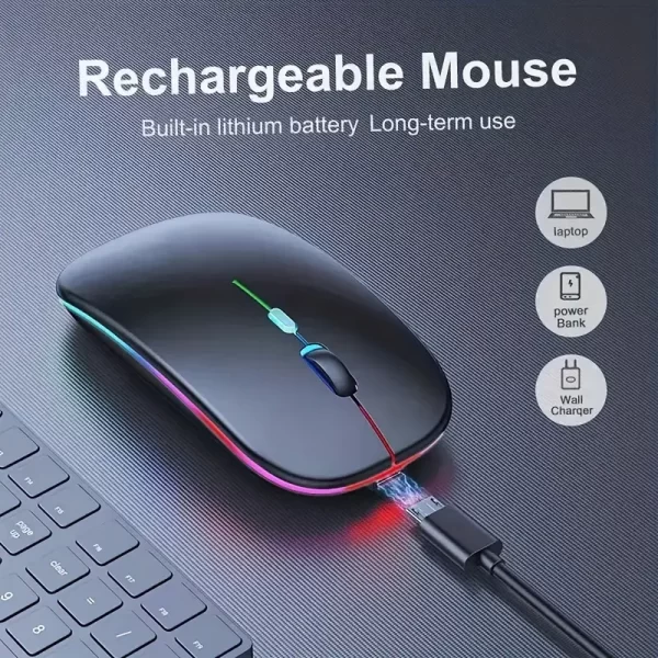 Wireless USB Rechargeable Gaming Mouse - Image 6